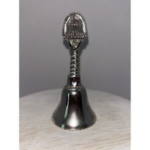 Bell Texas Lone Star State Silver-Toned Bell 4" Tall by 1.5" Wide